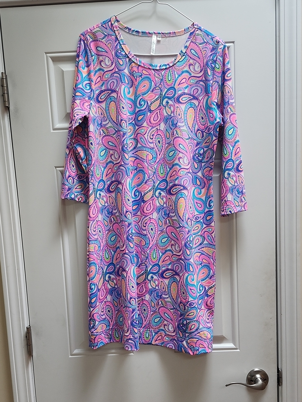Lulu B Pink Paisley Print Womens Dress